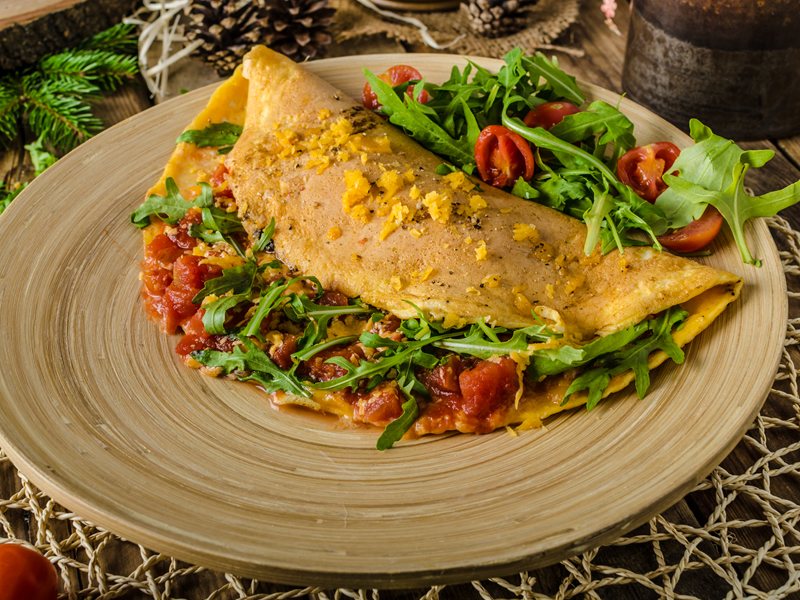 Omlet u umaku od rajčice