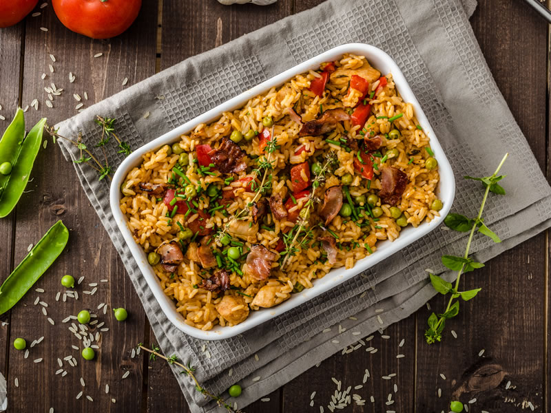 Kremasta riža sa dimljenim bakalarom i šafranom