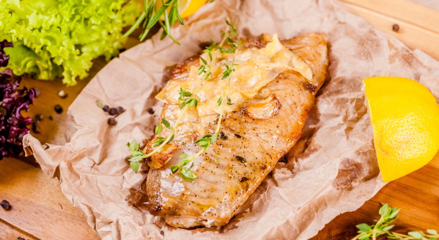 Pečeni brancin s povrćem