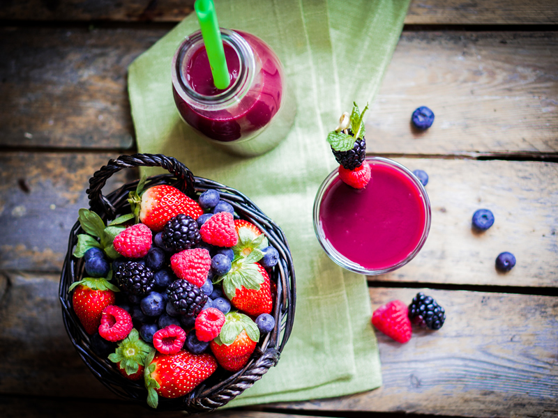 Smoothie od bobičastog voća i mlijeka