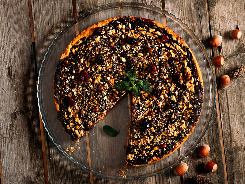 Ledena torta od čokolade, lješnjaka i sira