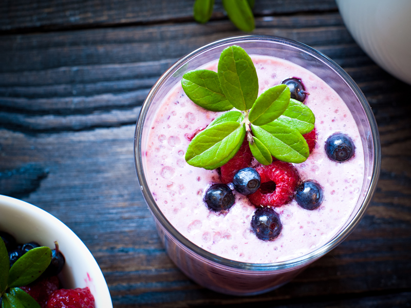 Smoothie od malina i zobi