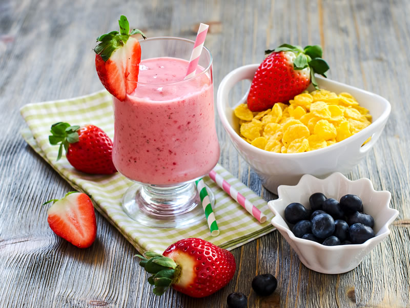 Smoothie od jagoda i bučinih sjemenki