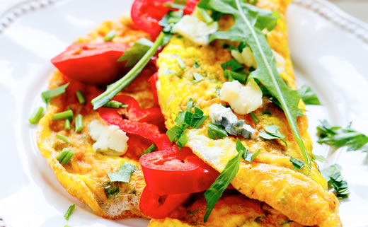 Vegetarijanski doručak s jajima