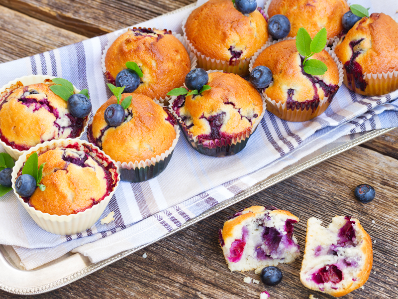 Muffini od borovnica i maka