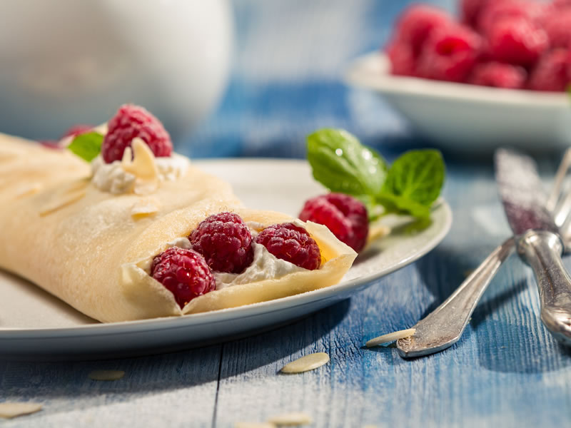 Zapečene palačinke punjene sirom