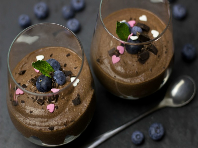 Veganski čokoladni mousse