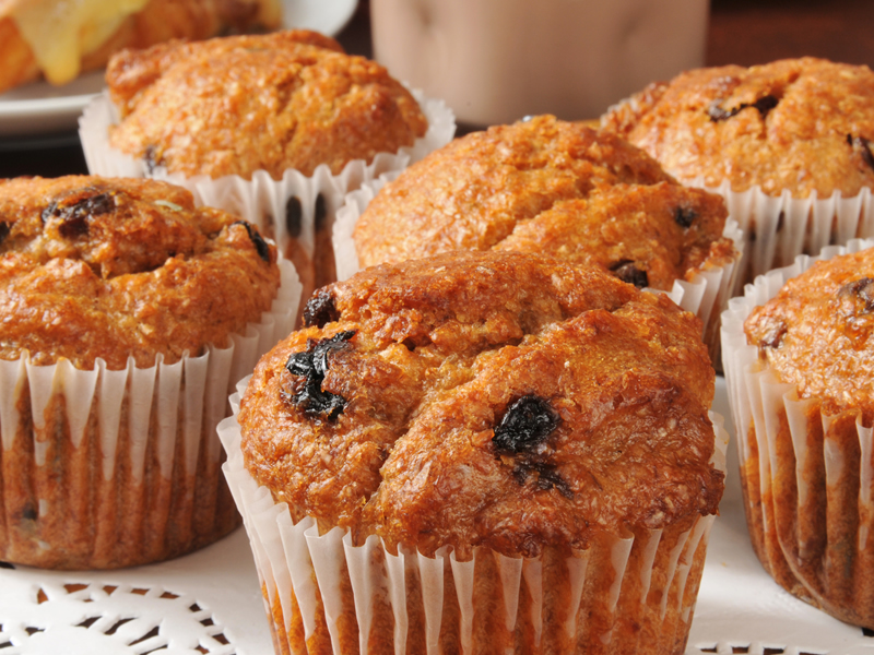 Zdravi muffini s bananama, borovnicama i orašastim plodovima