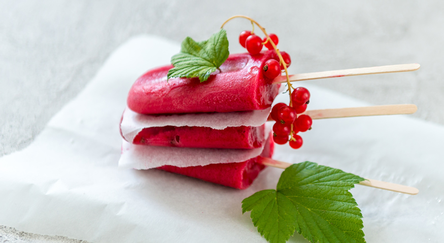 Osvježavajući sladoled od ribizla