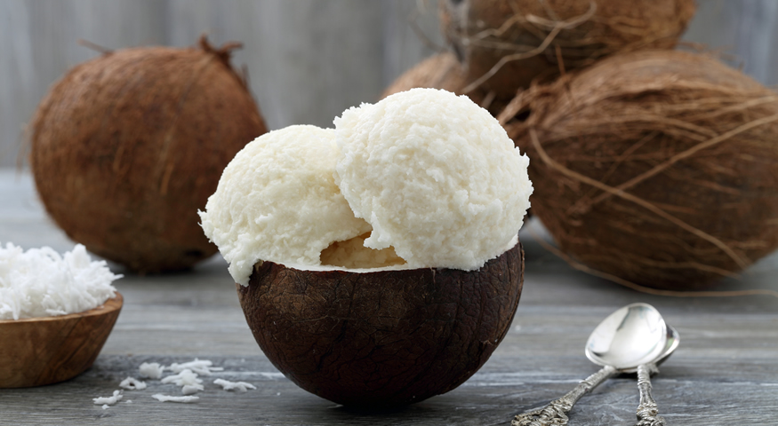 Domaći sladoled od kokosa i bijele čokolade